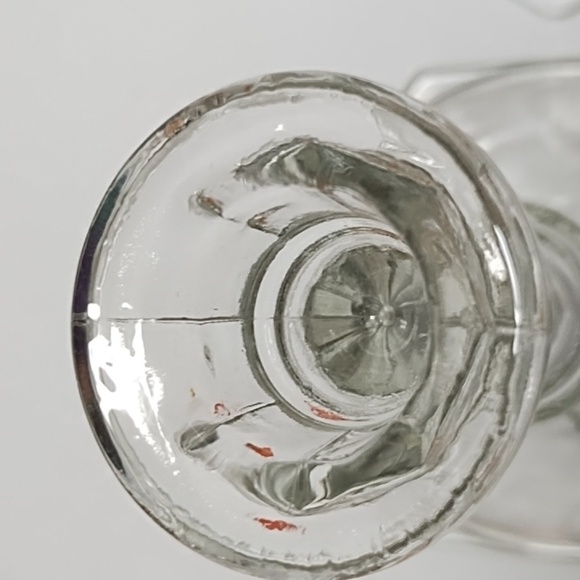 Set of 3 Clear Glass Taper Candle Holders – Elegant Hexagon Base Vintage Style - Picture 5 of 5